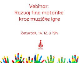 vebinar razvoj fine motorike kroz muzičke igre